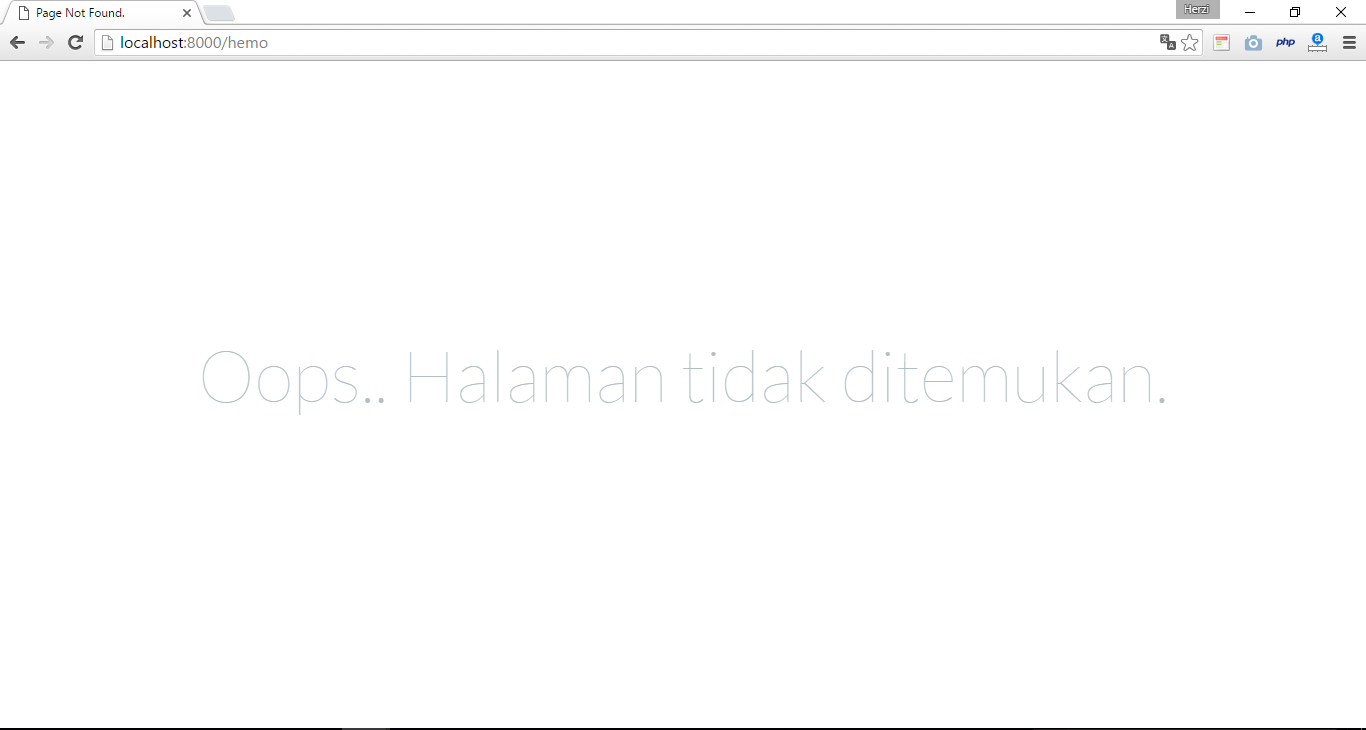 membuat 404 laravel